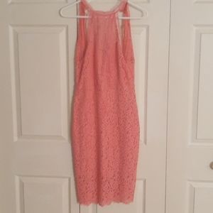 coral Lace dress